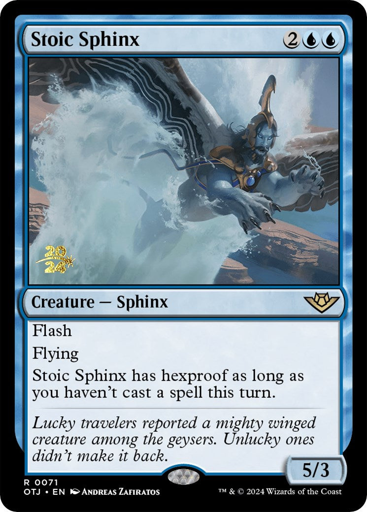 Stoic Sphinx [Outlaws of Thunder Junction Prerelease Promos] | Spectrum Games