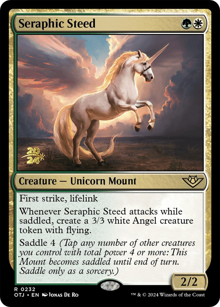 Seraphic Steed [Outlaws of Thunder Junction Prerelease Promos] | Spectrum Games