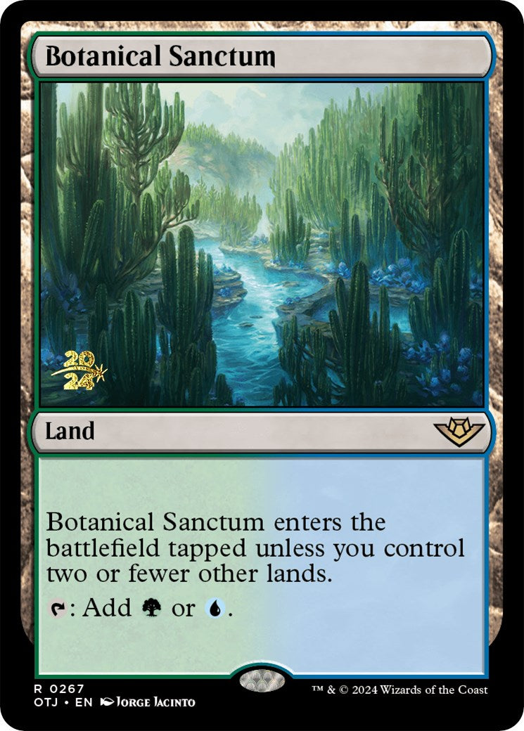 Botanical Sanctum (OTJ) [Outlaws of Thunder Junction Prerelease Promos] | Spectrum Games