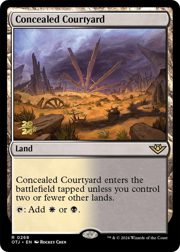 Concealed Courtyard (OTJ) [Outlaws of Thunder Junction Prerelease Promos] | Spectrum Games