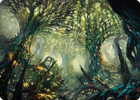 The Hunter Maze Art Card [Phyrexia: All Will Be One Art Series] | Spectrum Games