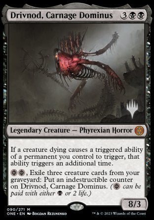 Drivnod, Carnage Dominus (Promo Pack) [Phyrexia: All Will Be One Promos] | Spectrum Games