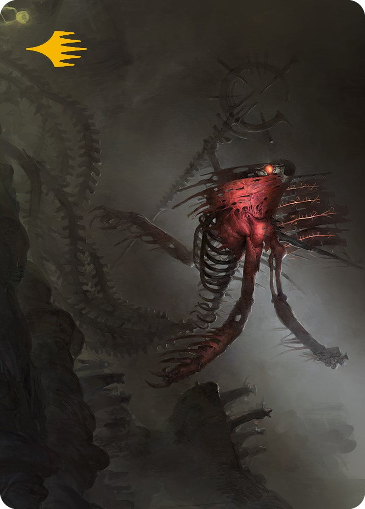 Drivnod, Carnage Dominus Art Card (Gold-Stamped Signature) [Phyrexia: All Will Be One Art Series] | Spectrum Games