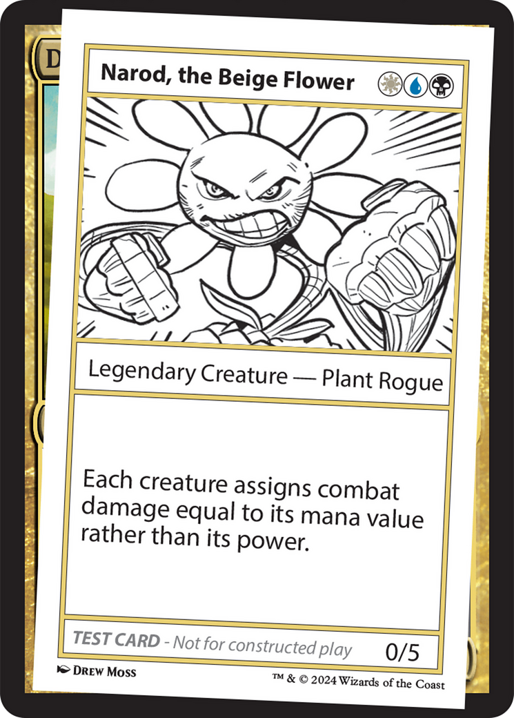 Narod, the Beige Flower [Mystery Booster 2 Playtest Cards] | Spectrum Games