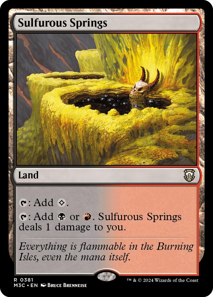 Sulfurous Springs [Modern Horizons 3 Commander] | Spectrum Games