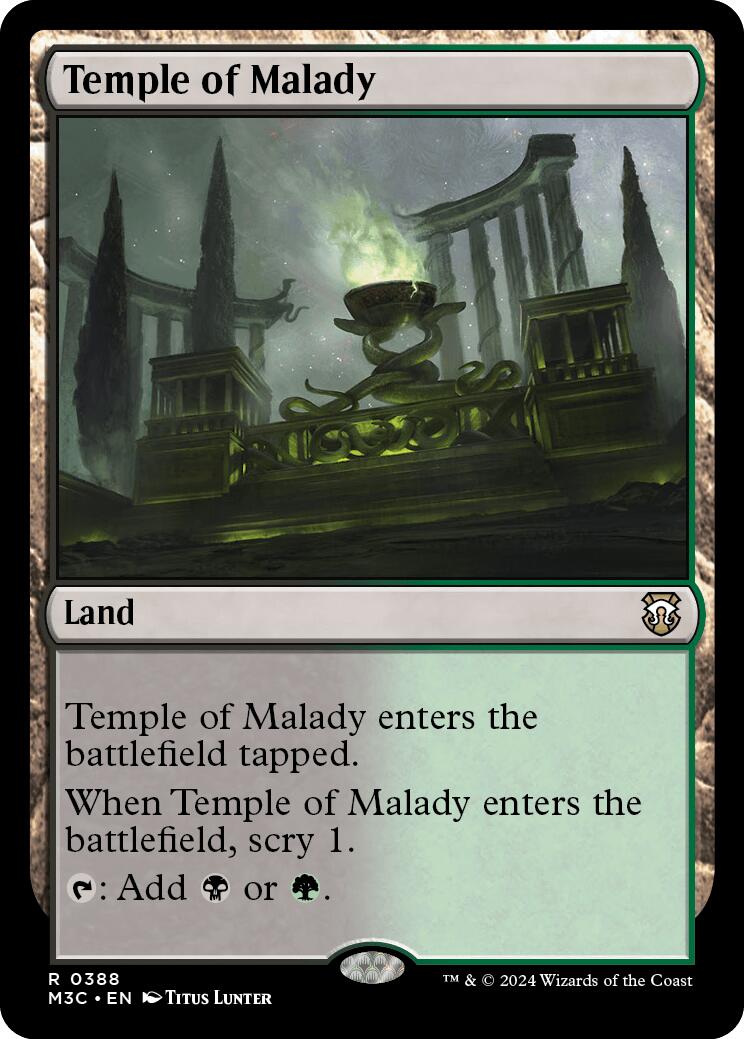 Temple of Malady [Modern Horizons 3 Commander] | Spectrum Games