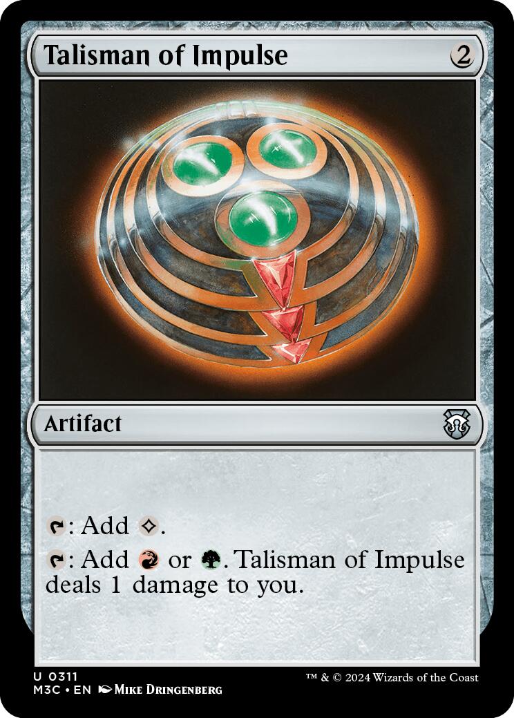 Talisman of Impulse [Modern Horizons 3 Commander] | Spectrum Games