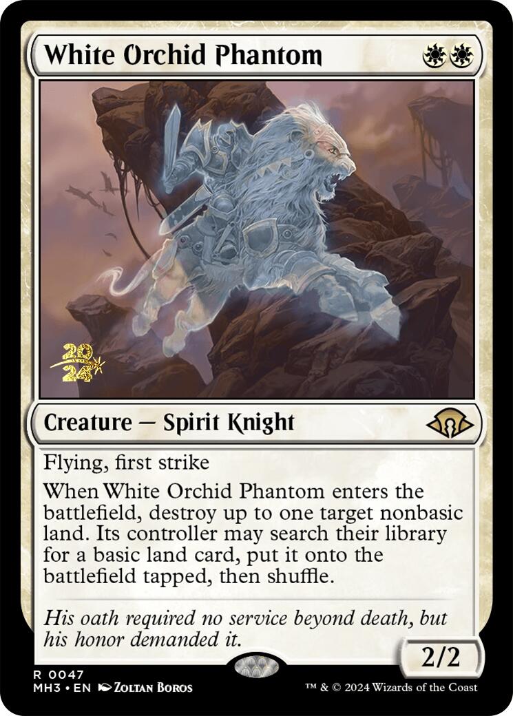 White Orchid Phantom [Modern Horizons 3 Prerelease Promos] | Spectrum Games