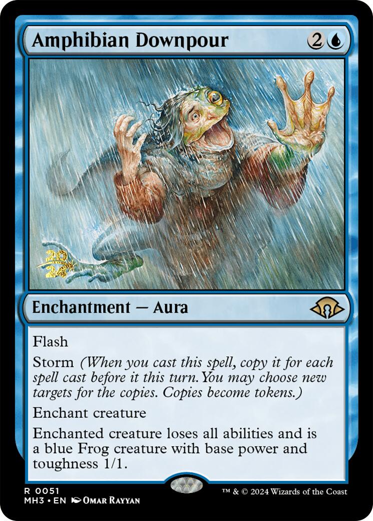 Amphibian Downpour [Modern Horizons 3 Prerelease Promos] | Spectrum Games