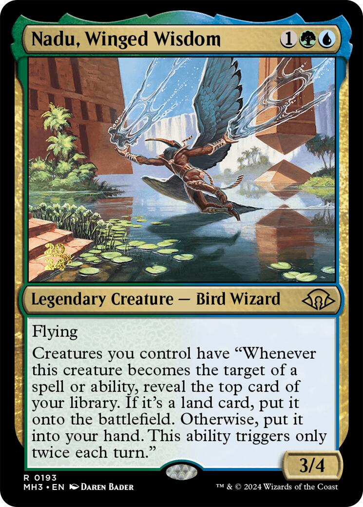 Nadu, Winged Wisdom [Modern Horizons 3 Prerelease Promos] | Spectrum Games