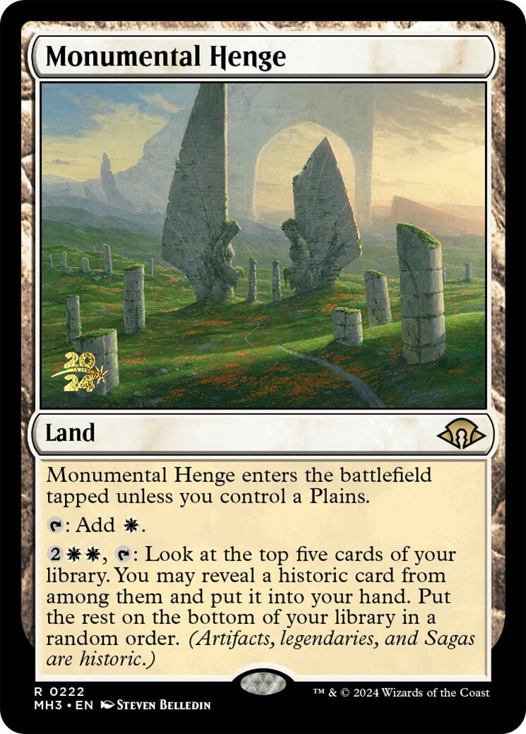 Monumental Henge [Modern Horizons 3 Prerelease Promos] | Spectrum Games