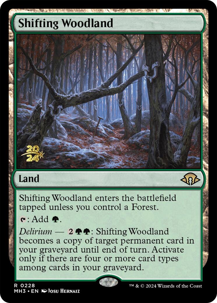 Shifting Woodland [Modern Horizons 3 Prerelease Promos] | Spectrum Games