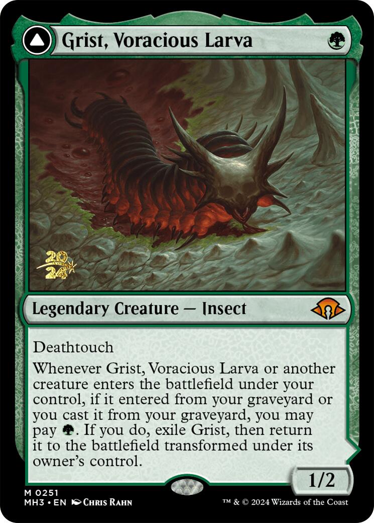 Grist, Voracious Larva [Modern Horizons 3 Prerelease Promos] | Spectrum Games