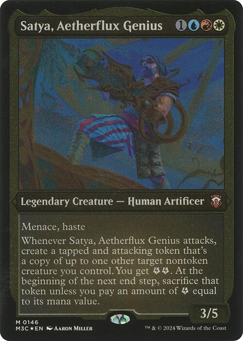 Satya, Aetherflux Genius (Display Commander) [Modern Horizons 3 Commander] | Spectrum Games