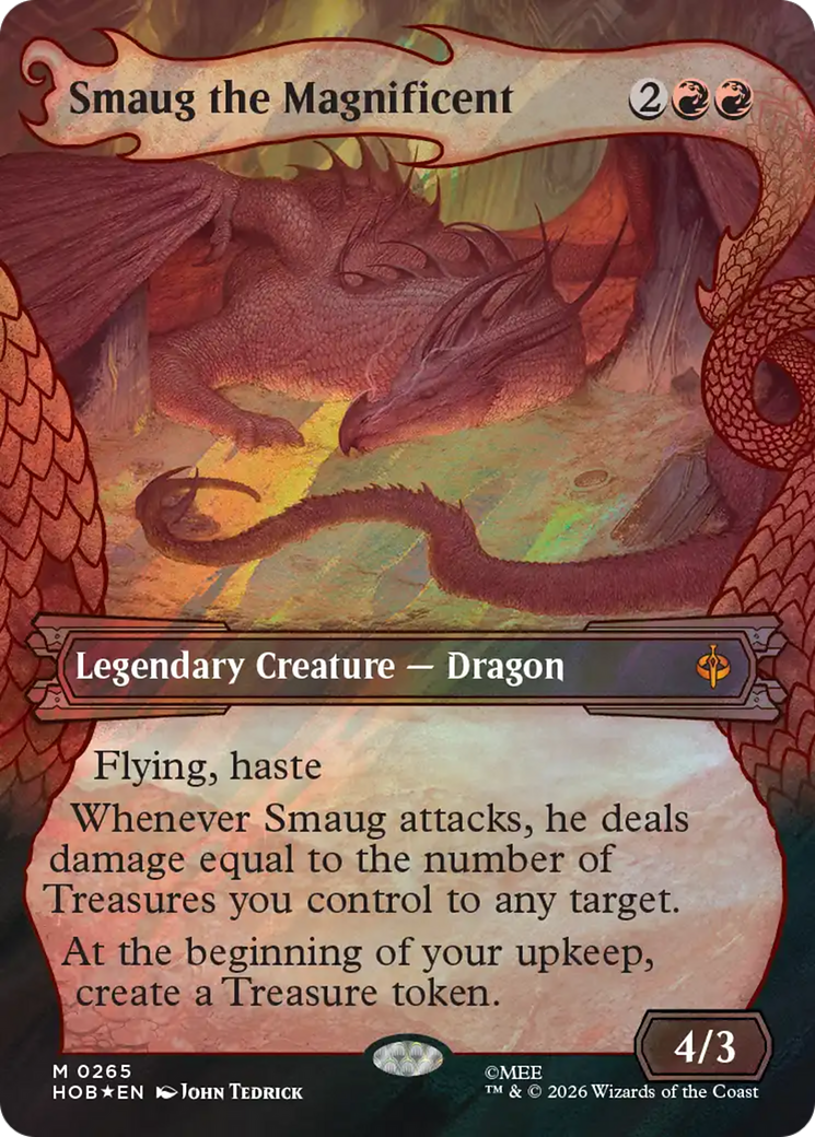 Smaug the Magnificent (Showcase) (Surge Foil) [The Hobbit] | Spectrum Games