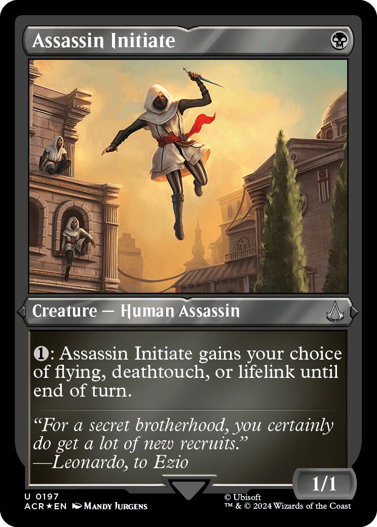 Assassin Initiate (Foil Etched) [Assassin's Creed] | Spectrum Games