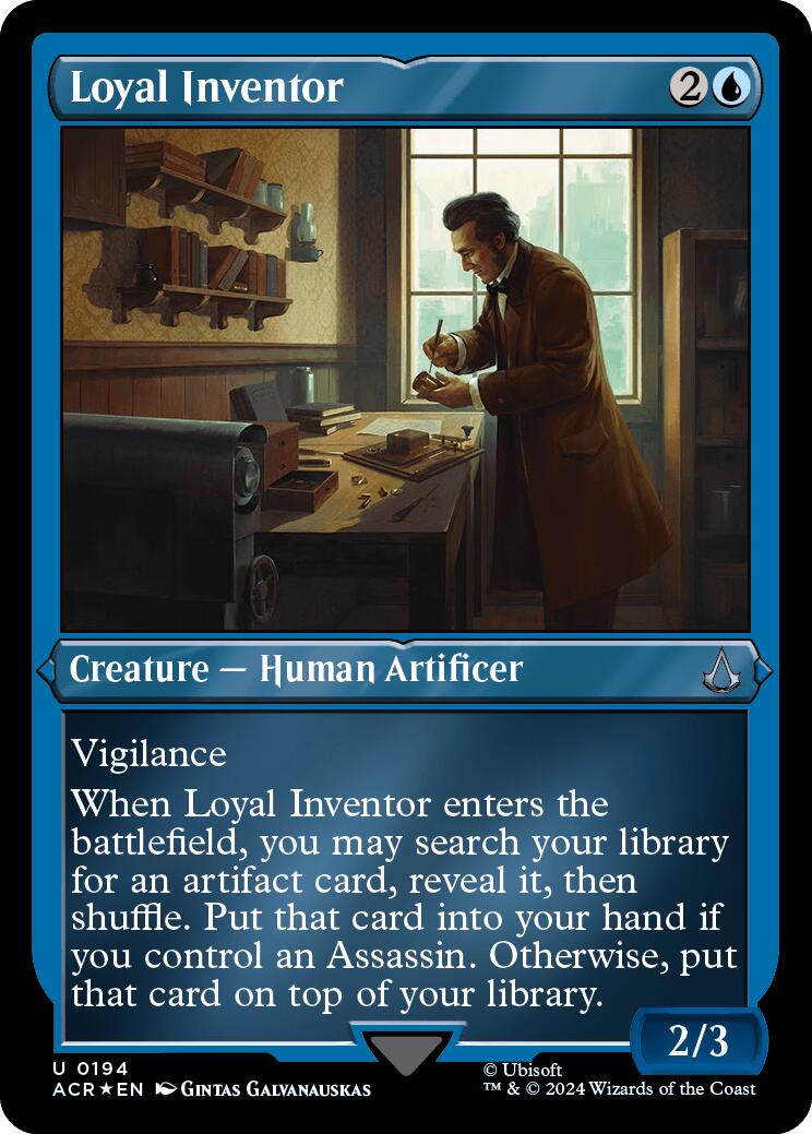 Loyal Inventor (Foil Etched) [Assassin's Creed] | Spectrum Games
