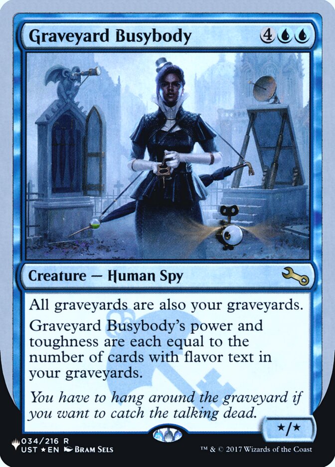 Graveyard Busybody (Unfinity Foil Edition) [The List] | Spectrum Games