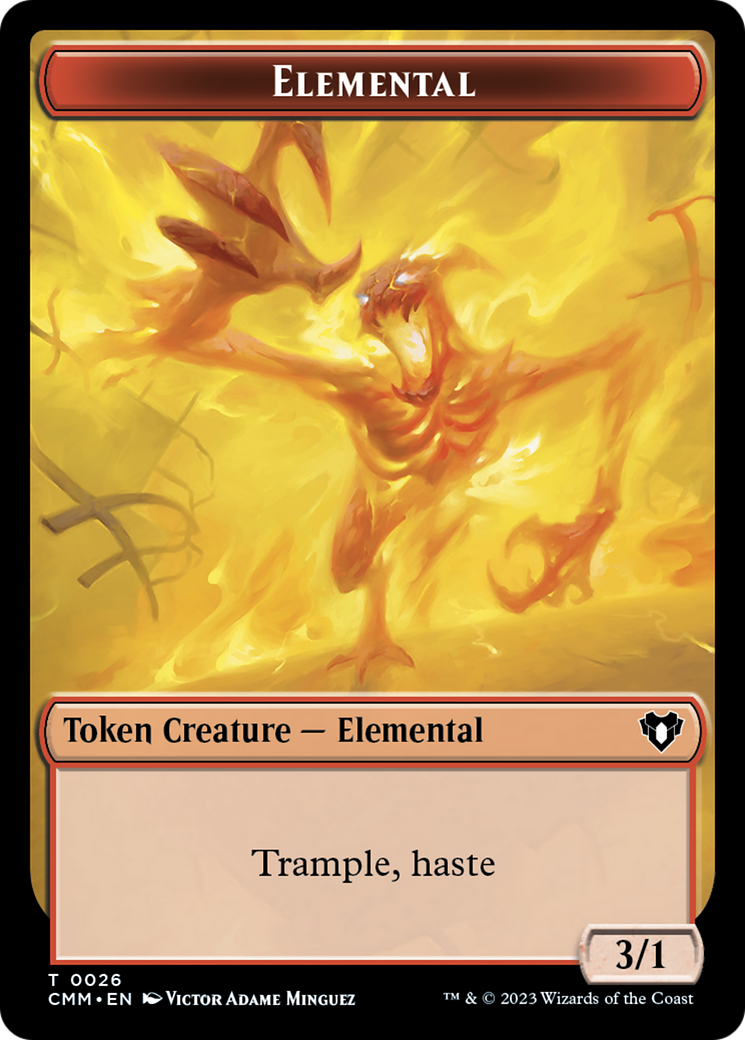 Elemental Token (26) [Commander Masters Tokens] | Spectrum Games