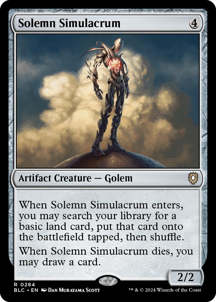 Solemn Simulacrum [Bloomburrow Commander] | Spectrum Games