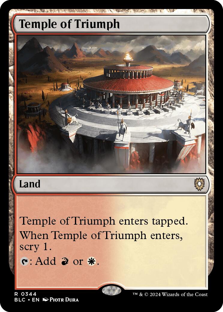 Temple of Triumph [Bloomburrow Commander] | Spectrum Games