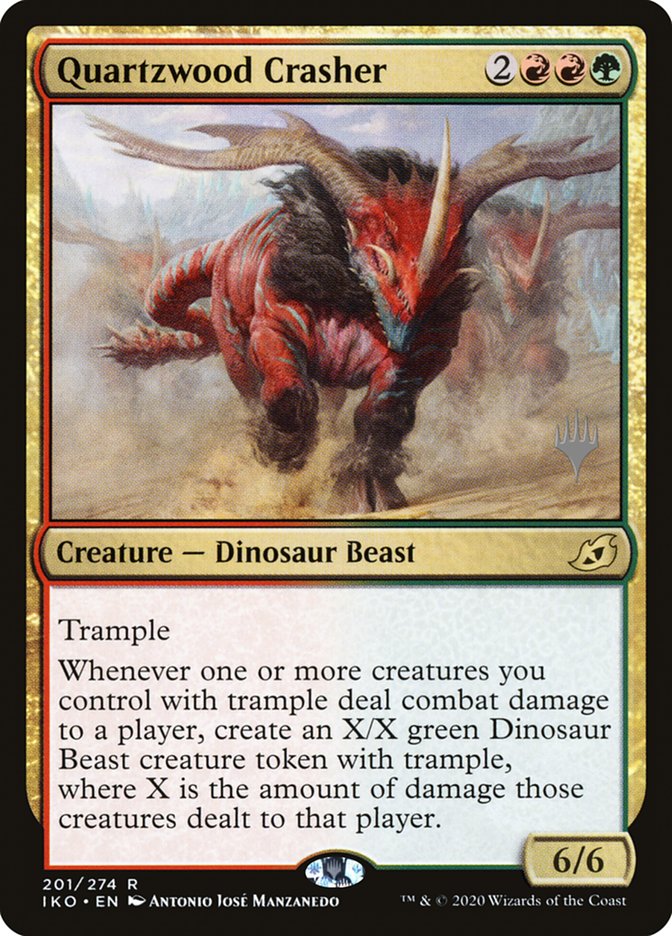Quartzwood Crasher (Promo Pack) [Ikoria: Lair of Behemoths Promos] | Spectrum Games
