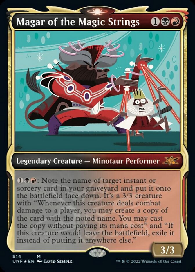 Magar of the Magic Strings (Showcase) (Galaxy Foil) [Unfinity] | Spectrum Games