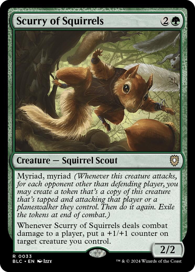 Scurry of Squirrels [Bloomburrow Commander] | Spectrum Games