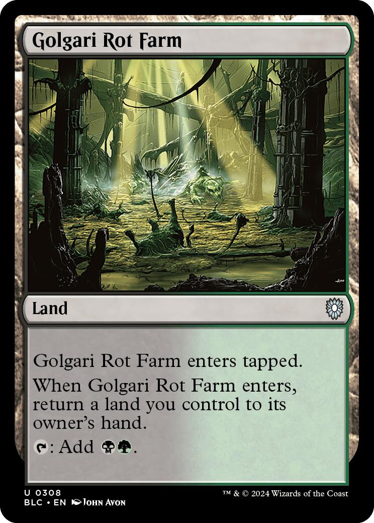 Golgari Rot Farm [Bloomburrow Commander] | Spectrum Games