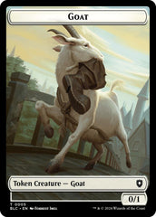 Goat // Wolf (032) Double-Sided Token [Bloomburrow Commander Tokens] | Spectrum Games