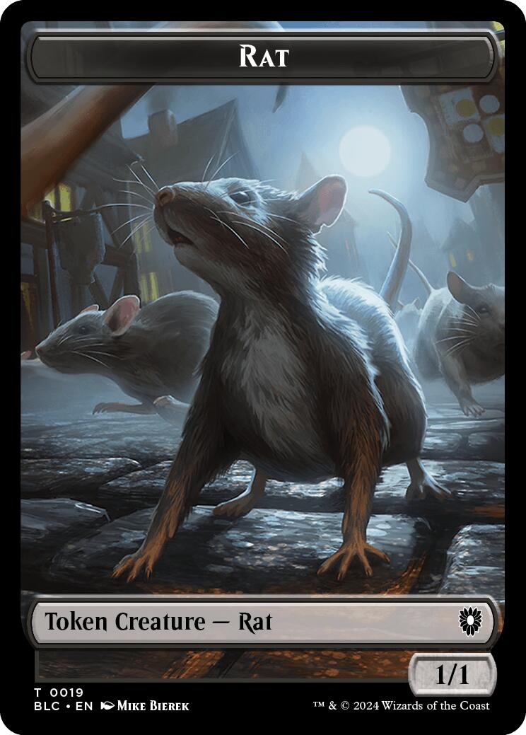 Rat // Raccoon Double-Sided Token [Bloomburrow Commander Tokens] | Spectrum Games