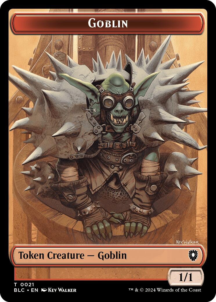 Goblin // Thopter Double-Sided Token [Bloomburrow Commander Tokens] | Spectrum Games