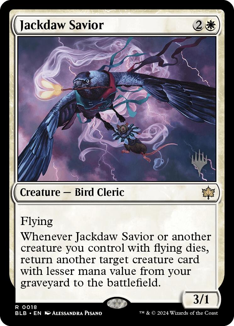 Jackdaw Savior (Promo Pack) [Bloomburrow Promos] | Spectrum Games