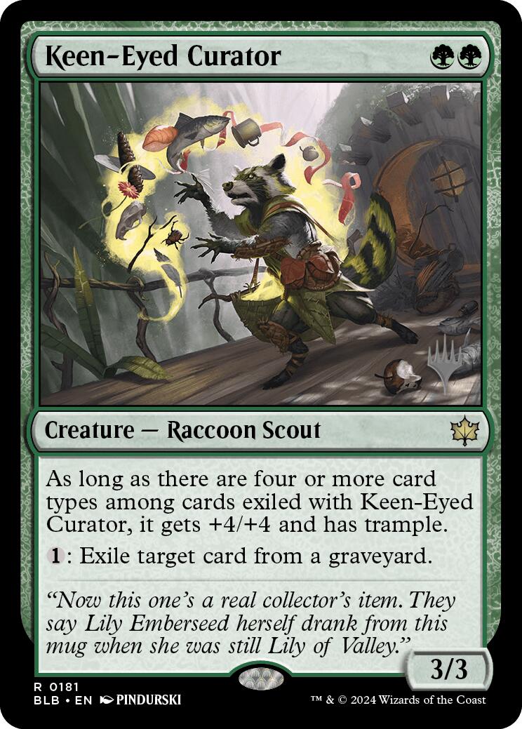 Keen-Eyed Curator (Promo Pack) [Bloomburrow Promos] | Spectrum Games