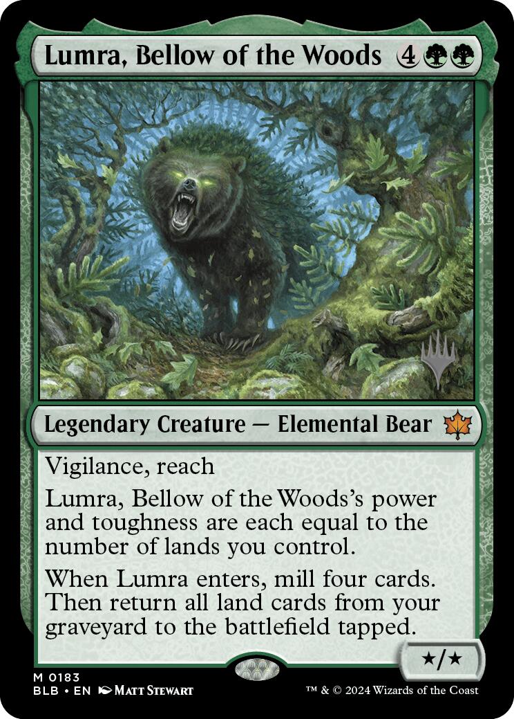 Lumra, Bellow of the Woods (Promo Pack) [Bloomburrow Promos] | Spectrum Games