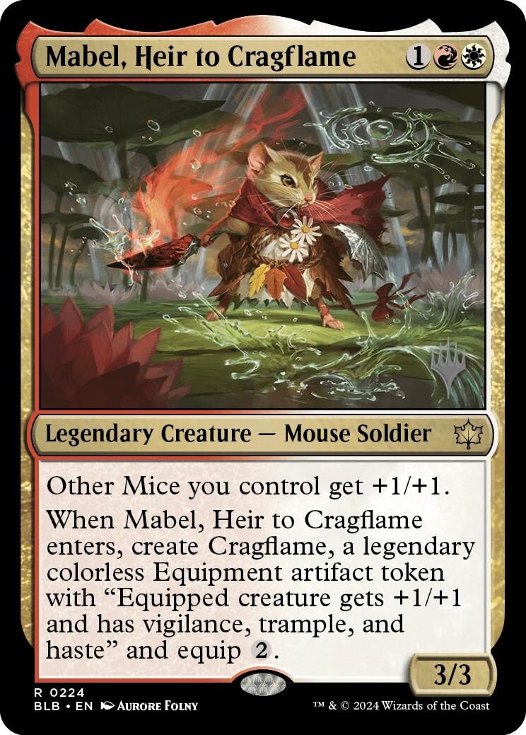 Mabel, Heir to Cragflame (Promo Pack) [Bloomburrow Promos] | Spectrum Games