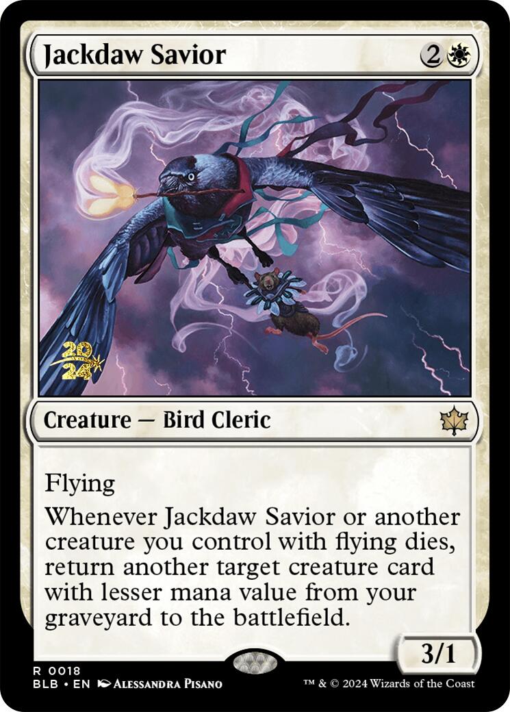 Jackdaw Savior [Bloomburrow Prerelease Promos] | Spectrum Games