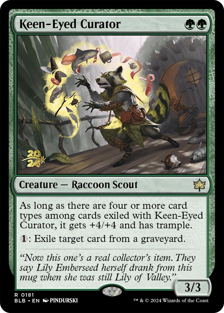 Keen-Eyed Curator [Bloomburrow Prerelease Promos] | Spectrum Games