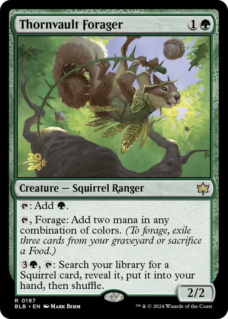 Thornvault Forager [Bloomburrow Prerelease Promos] | Spectrum Games