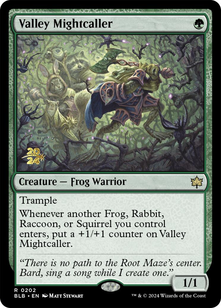 Valley Mightcaller [Bloomburrow Prerelease Promos] | Spectrum Games