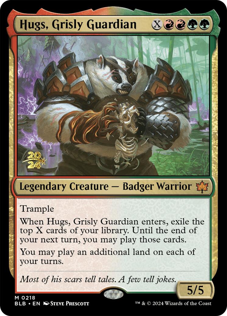 Hugs, Grisly Guardian [Bloomburrow Prerelease Promos] | Spectrum Games