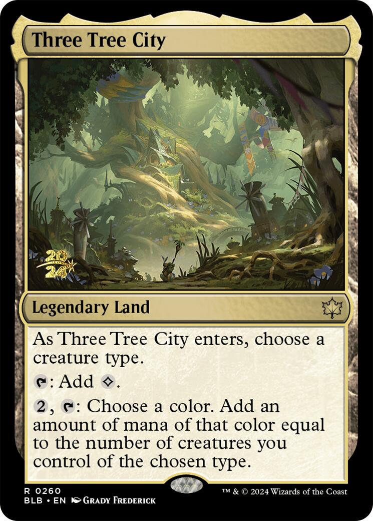 Three Tree City [Bloomburrow Prerelease Promos] | Spectrum Games