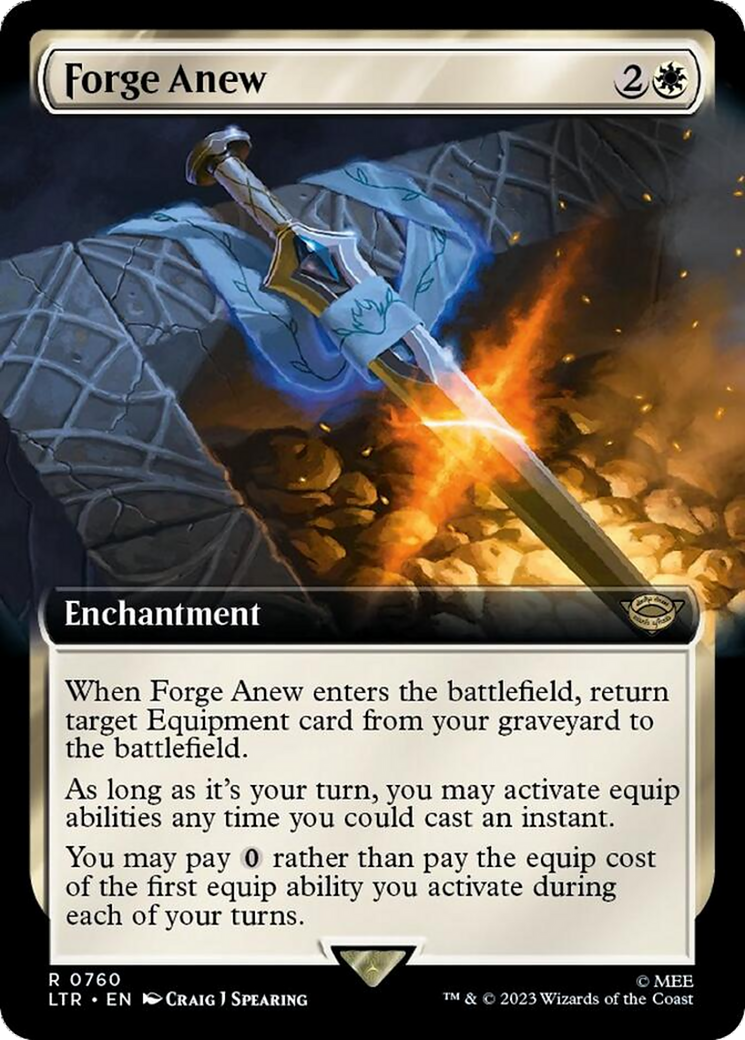 Forge Anew (Extended Art) (Surge Foil) [The Lord of the Rings: Tales of Middle-Earth] | Spectrum Games