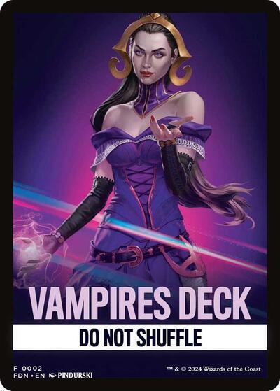 Vampires Deck Theme Card [Foundations Tokens] | Spectrum Games
