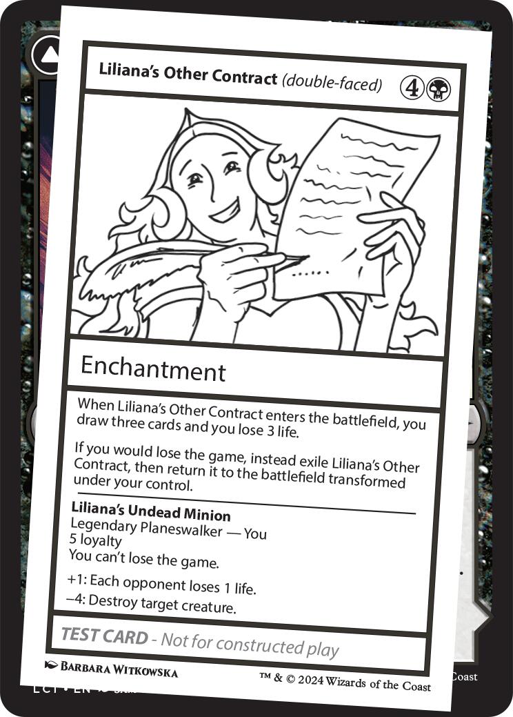 Liliana's Other Contract (double-faced) [Mystery Booster 2 Playtest Cards] | Spectrum Games