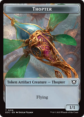 Thopter // Beast (0006) Double-Sided Token [Edge of Eternities Commander Tokens] | Spectrum Games