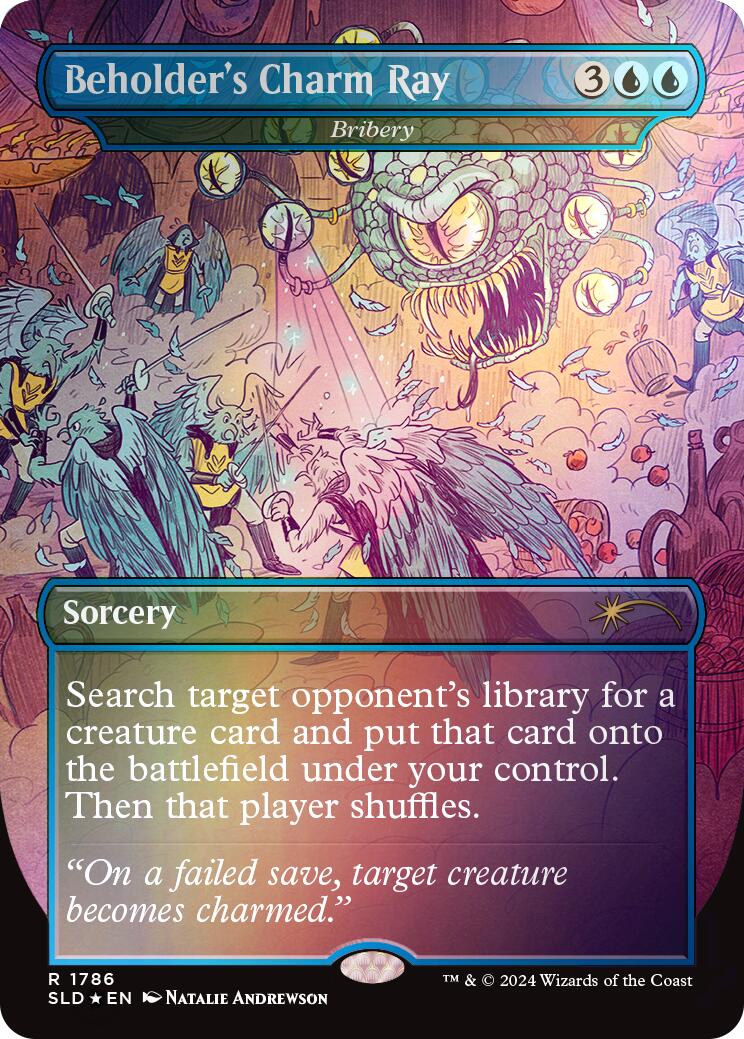 Beholder's Charm Ray - Bribery (Rainbow Foil) [Secret Lair Drop Series] | Spectrum Games