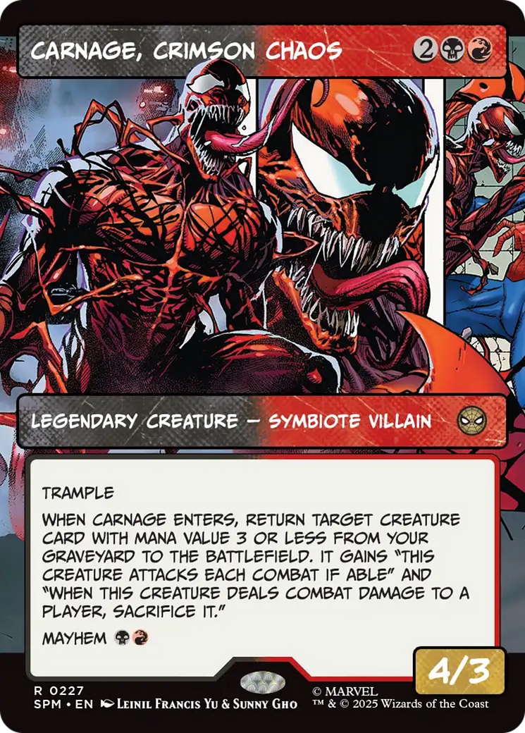 Carnage, Crimson Chaos (Borderless) [Marvel's Spider-Man] | Spectrum Games