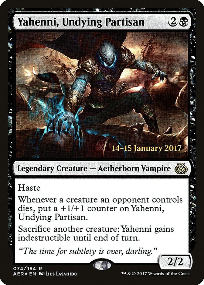 Yahenni, Undying Partisan [Aether Revolt Prerelease Promos] | Spectrum Games