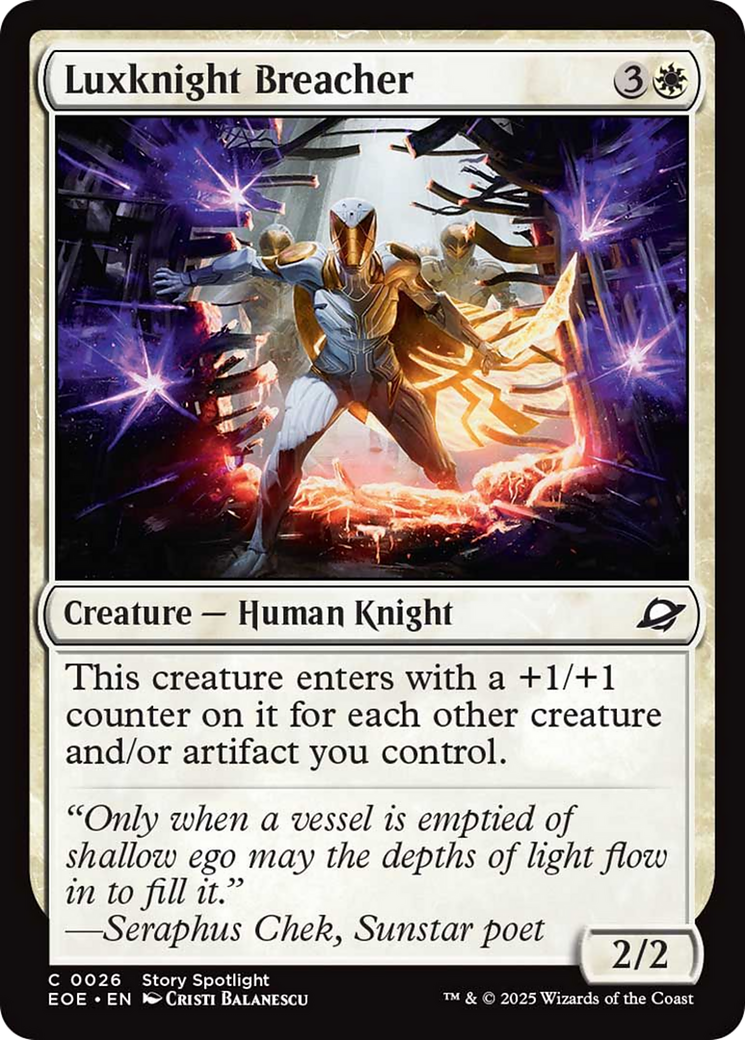Luxknight Breacher [Edge of Eternities] | Spectrum Games